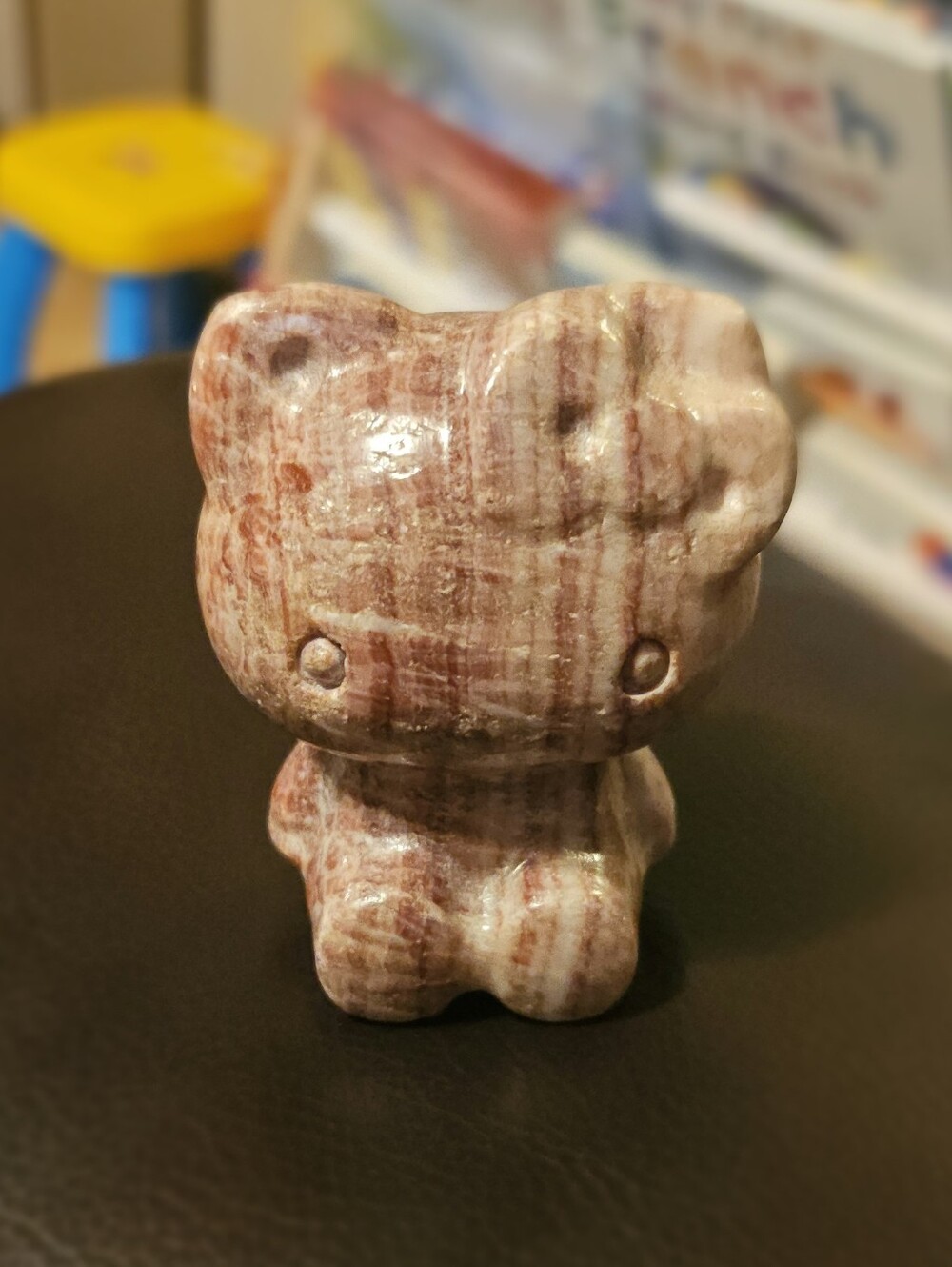 Pink Banded Calcite/Aragonite Hello Kitty
